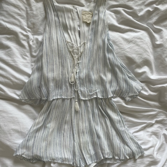 TJD lace up front romper - Picture 7 of 7